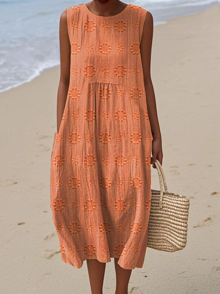 Dahlia Midi Strandkleid mit Seitentaschen foto 6