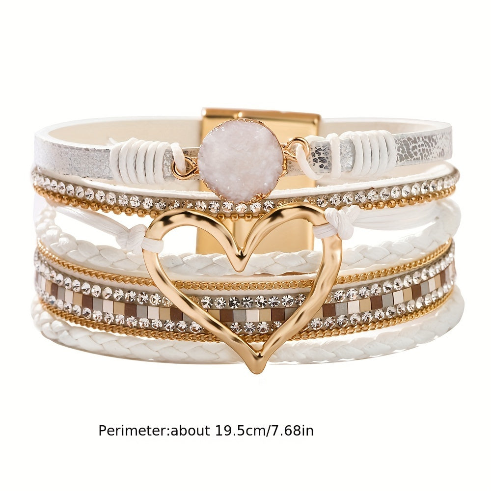 Bohème Mehrlagiges Lederarmband