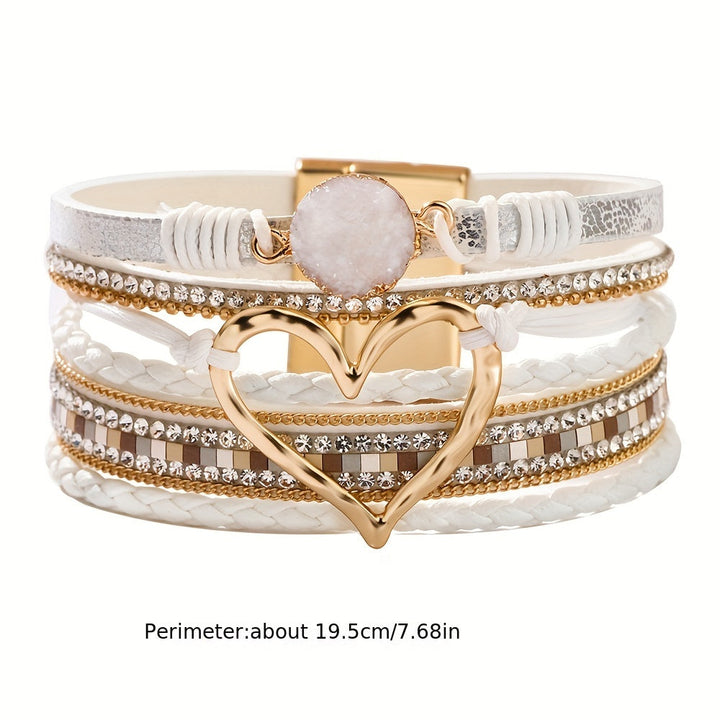 Bohème Mehrlagiges Lederarmband