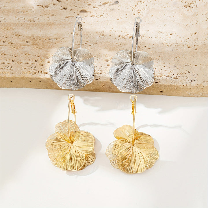 Überdimensionale Goldhohl Ohrringe