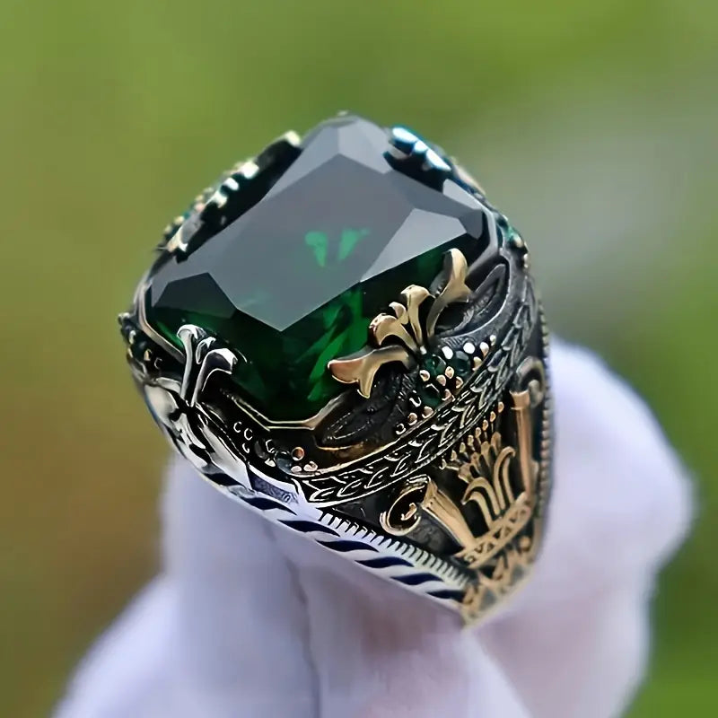 Ring Klara Emerin | Mischgold