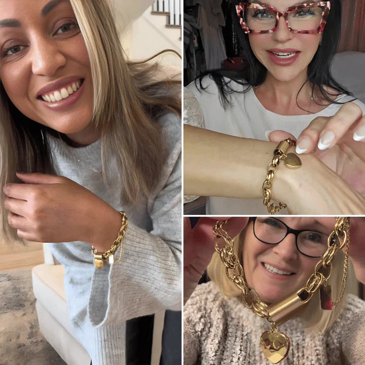 Gefestigtes Massives Armband | Gold