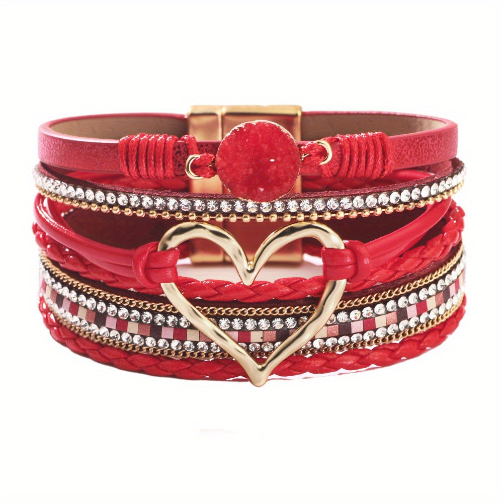 Bohème Mehrlagiges Lederarmband