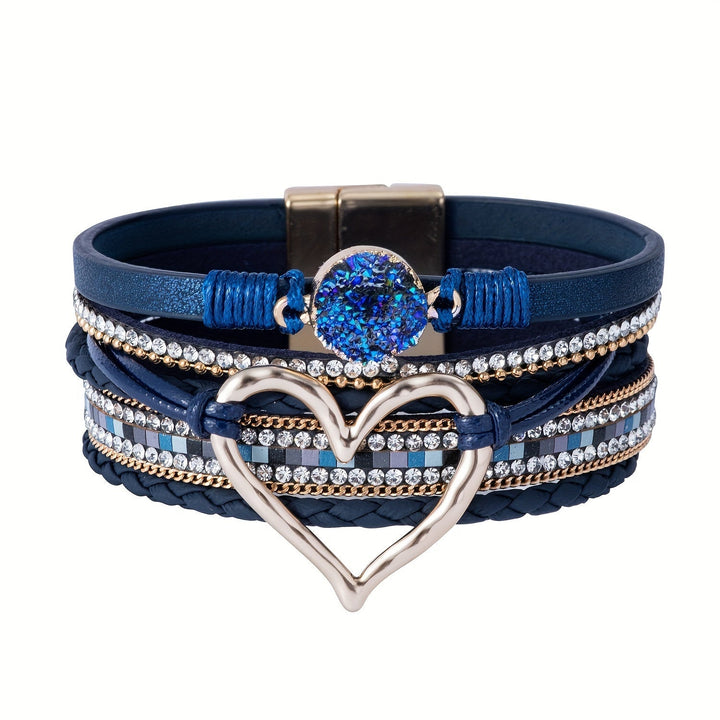 Bohème Mehrlagiges Lederarmband