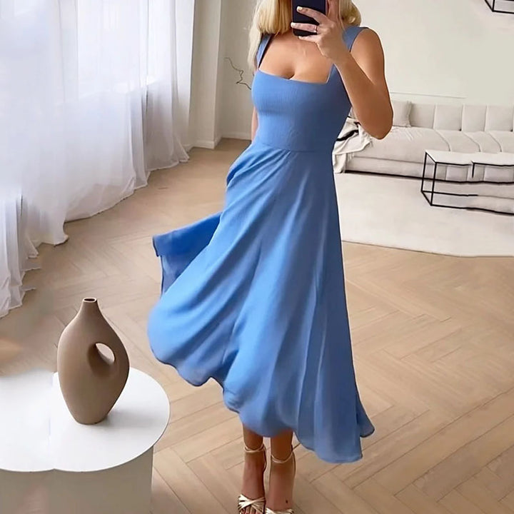 Marion Midikleid mit Quadratausschnitt für Hochzeitsgäste foto 3