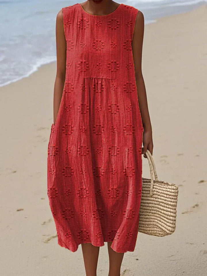 Dahlia Midi Strandkleid mit Seitentaschen foto 5