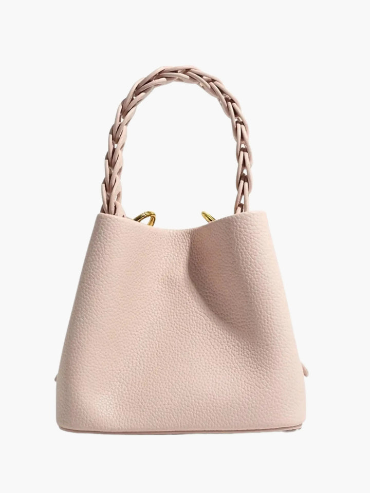 Solene strukturierte Handtasche mit geflochtenem Henkel foto 1