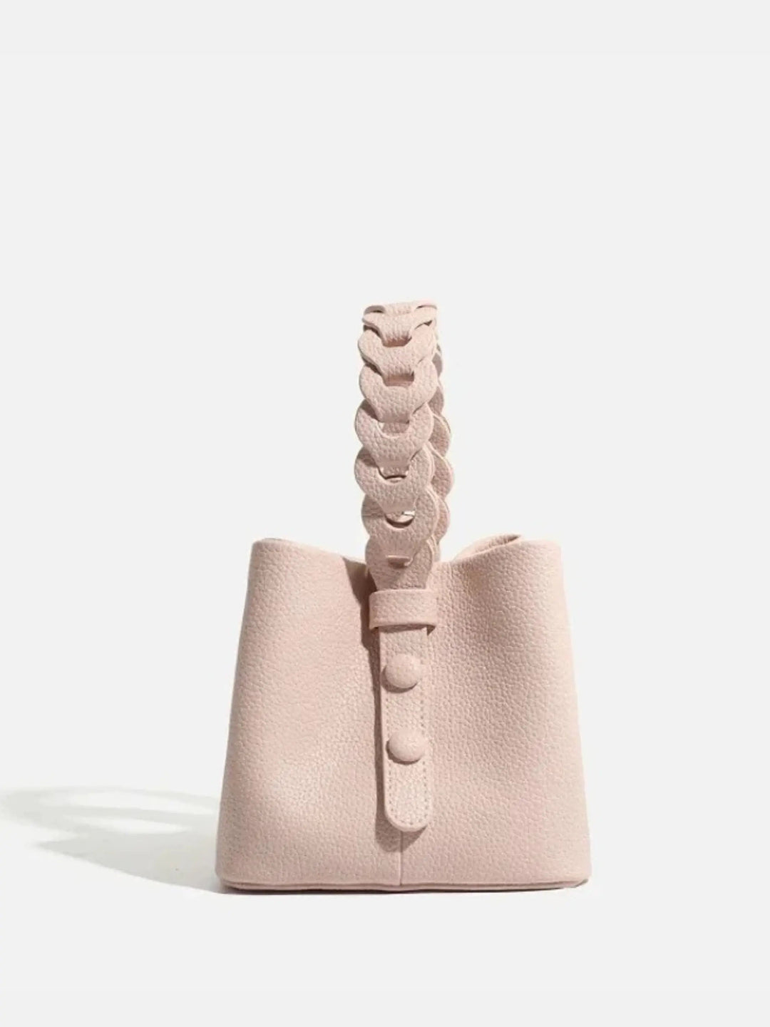 Solene strukturierte Handtasche mit geflochtenem Henkel foto 3