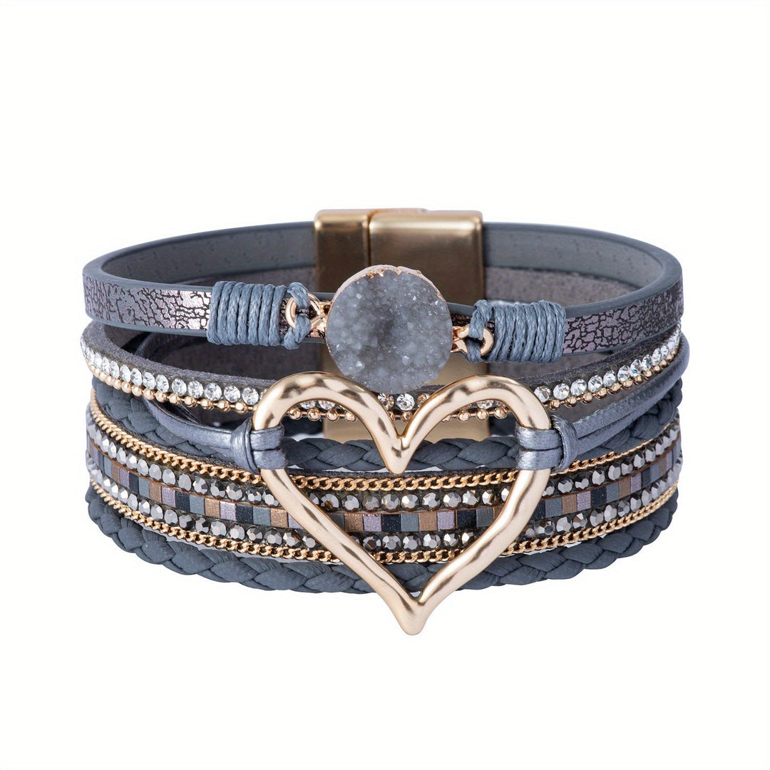 Bohème Mehrlagiges Lederarmband