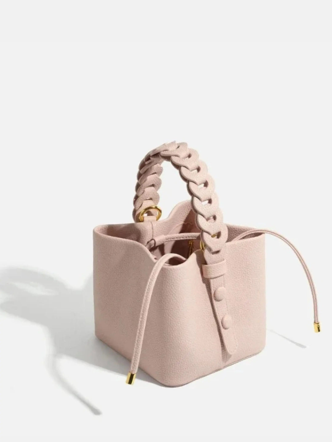 Solene strukturierte Handtasche mit geflochtenem Henkel foto 4