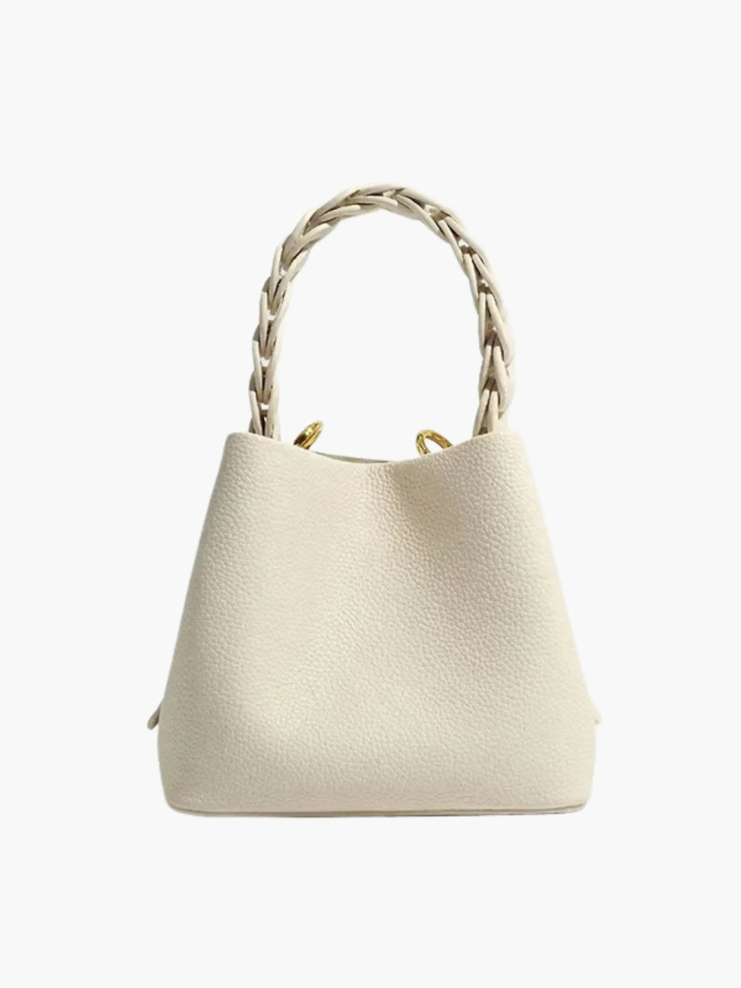 Solene strukturierte Handtasche mit geflochtenem Henkel foto 8