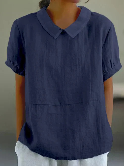 Elva Leinenbluse aus weicher Baumwolle foto 4