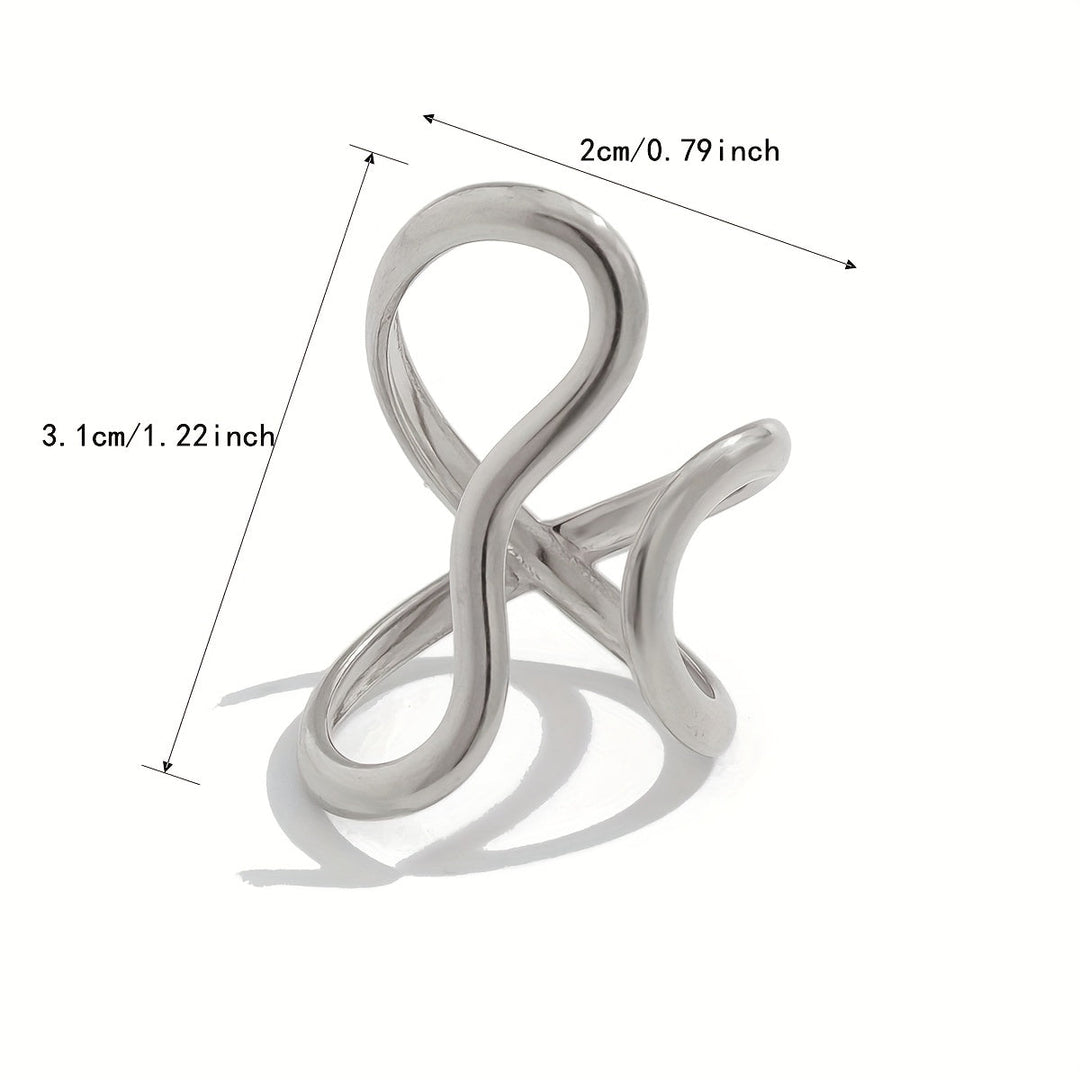 Schicker Asymmetrischer Wellen Ring