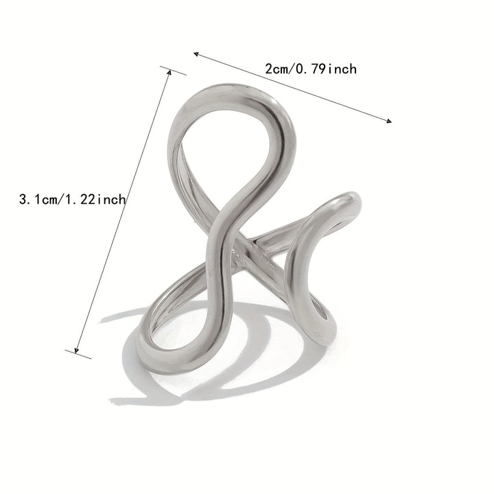 Schicker Asymmetrischer Wellen Ring