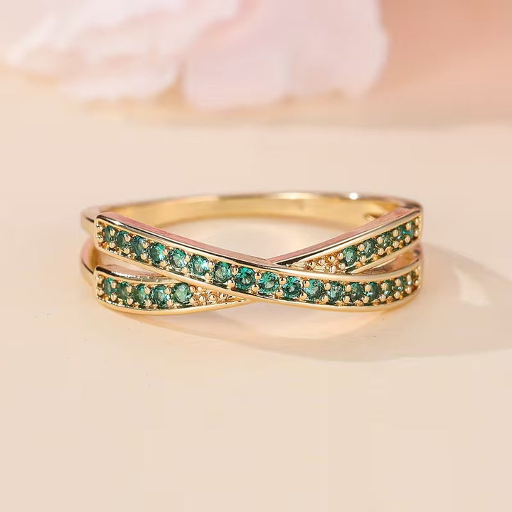 Smaragdflussring | Gold
