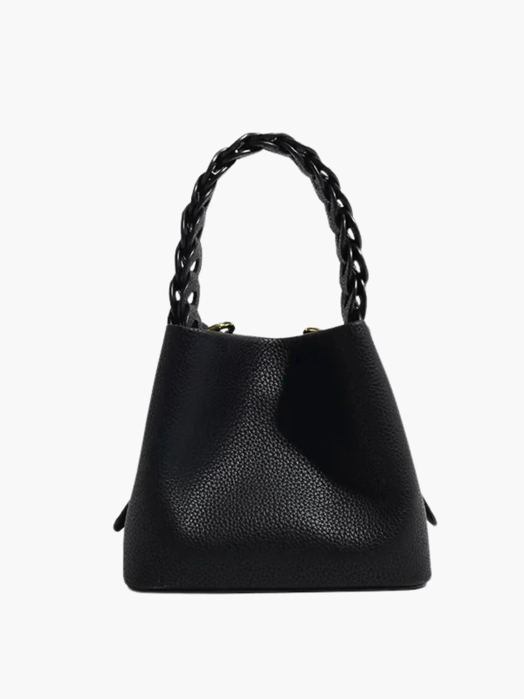 Solene strukturierte Handtasche mit geflochtenem Henkel foto 10
