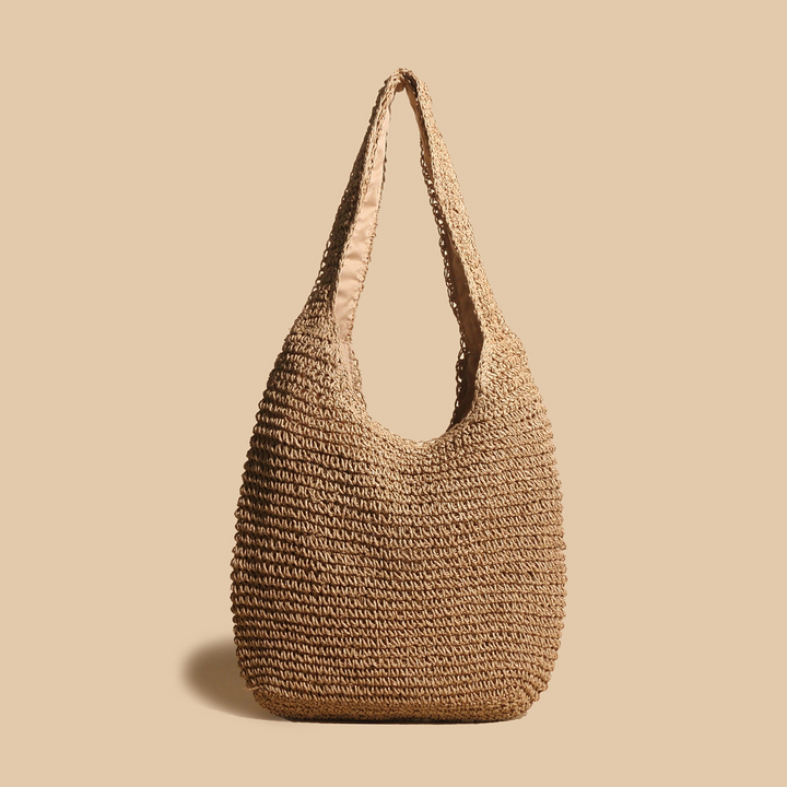 Marena Strandtasche aus handgeflochtenem Stroh foto 1