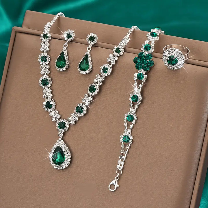 Schmuckset Adriana Lysandre | Weißgold