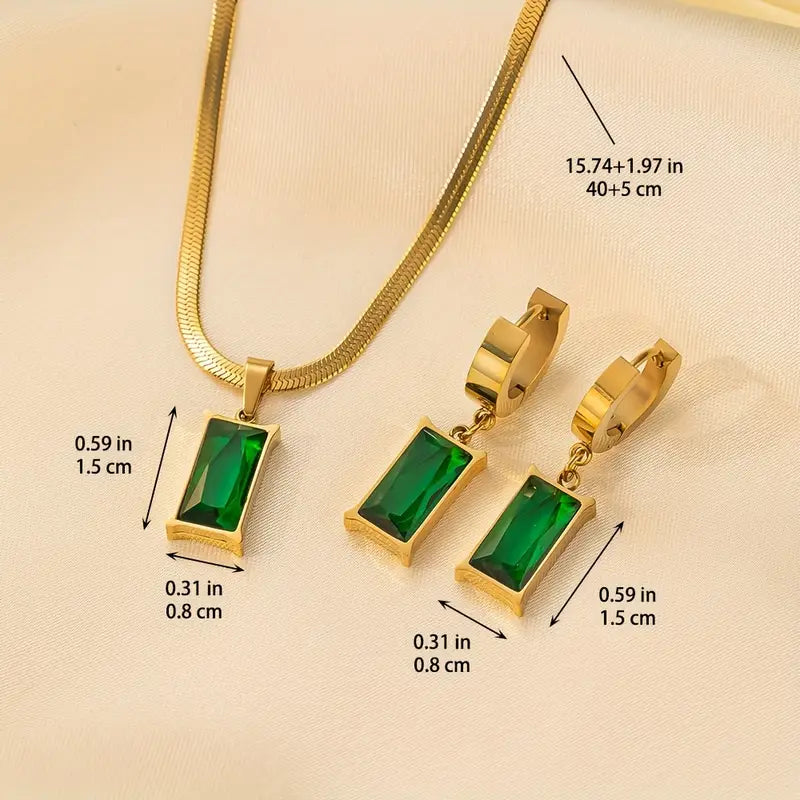 Elegantes Iselotte Verdain Goldschmuckset