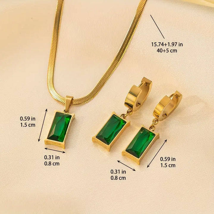 Elegantes Iselotte Verdain Goldschmuckset