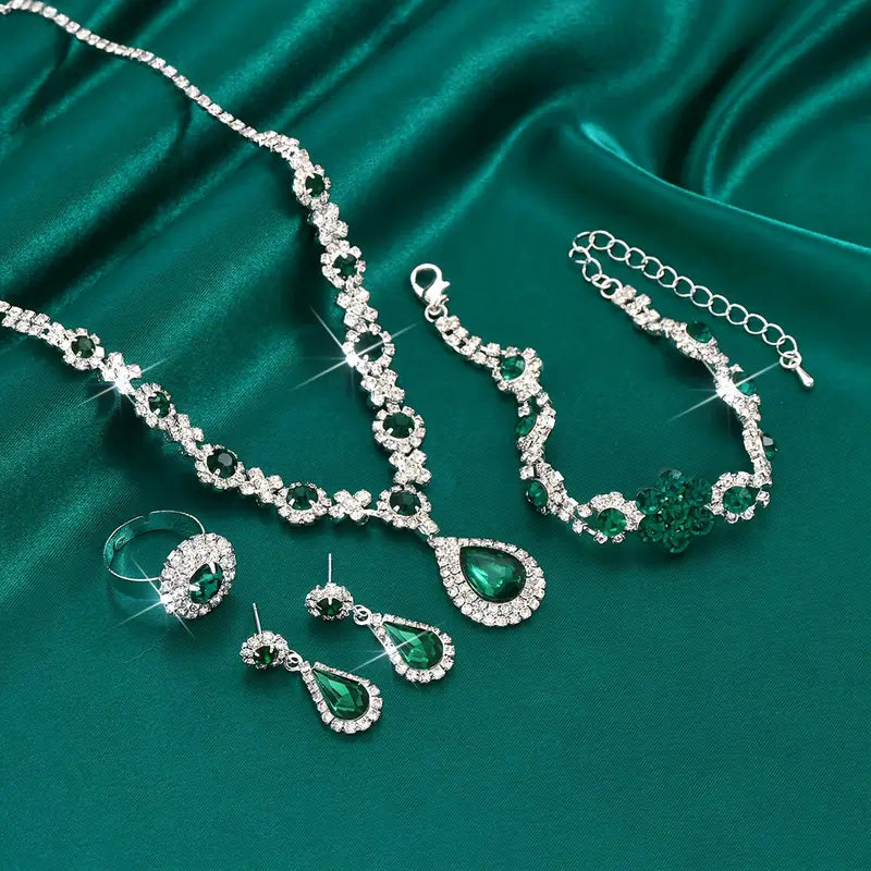 Schmuckset Adriana Lysandre | Weißgold