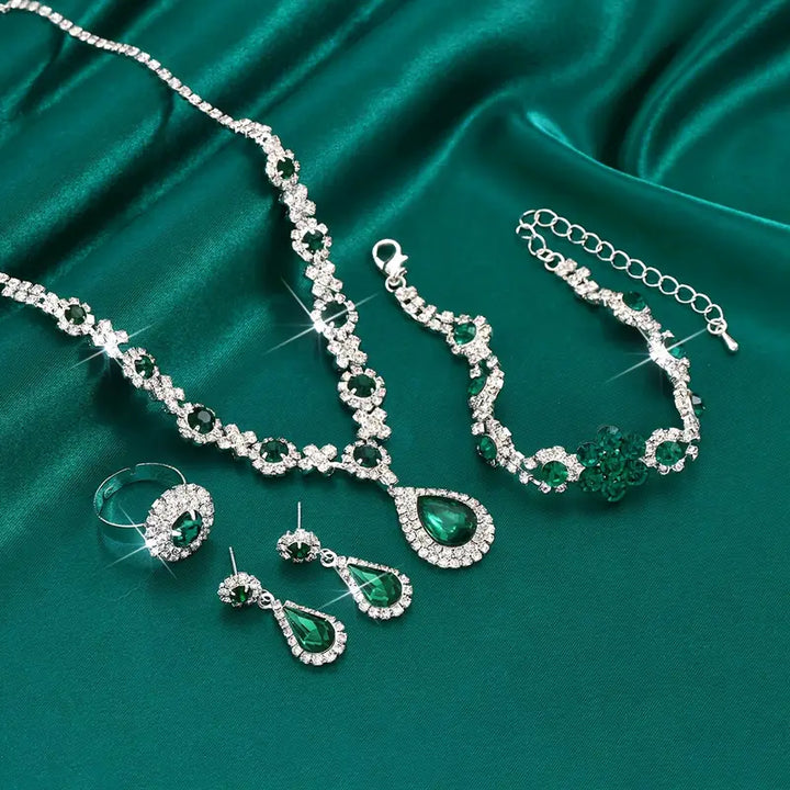 Schmuckset Adriana Lysandre | Weißgold