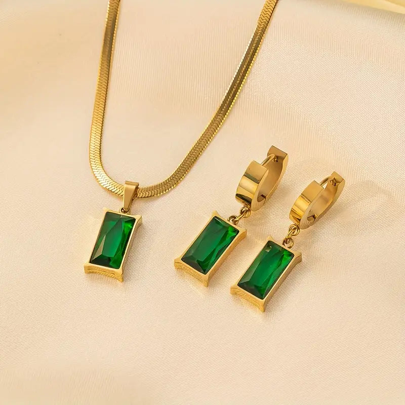 Elegantes Iselotte Verdain Goldschmuckset