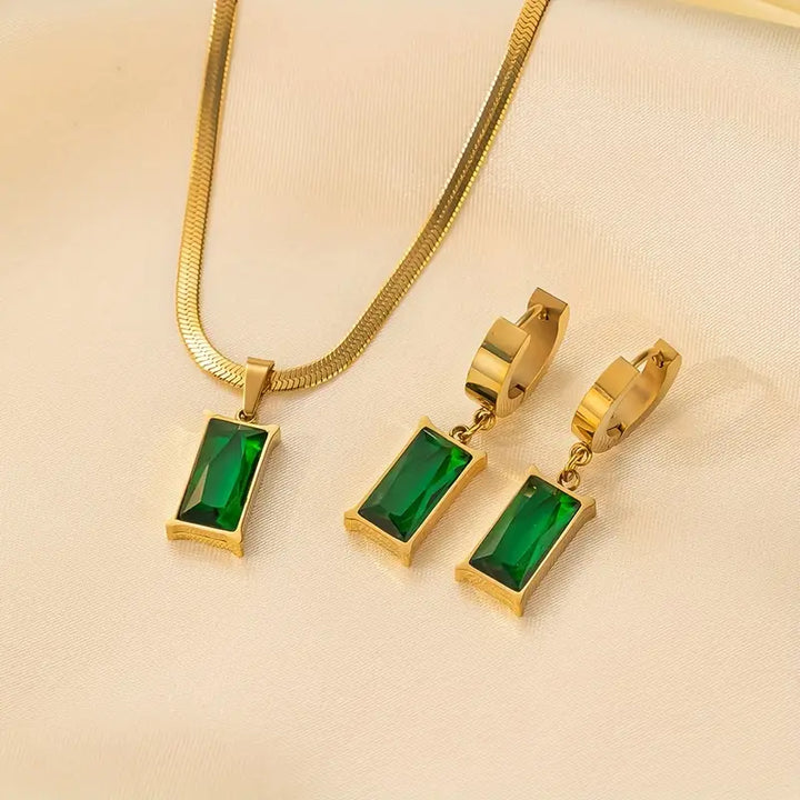 Elegantes Iselotte Verdain Goldschmuckset