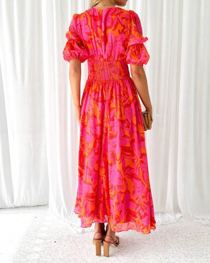 Amara Maxikleid mit V-Ausschnitt für Hochzeitsgäste foto 3