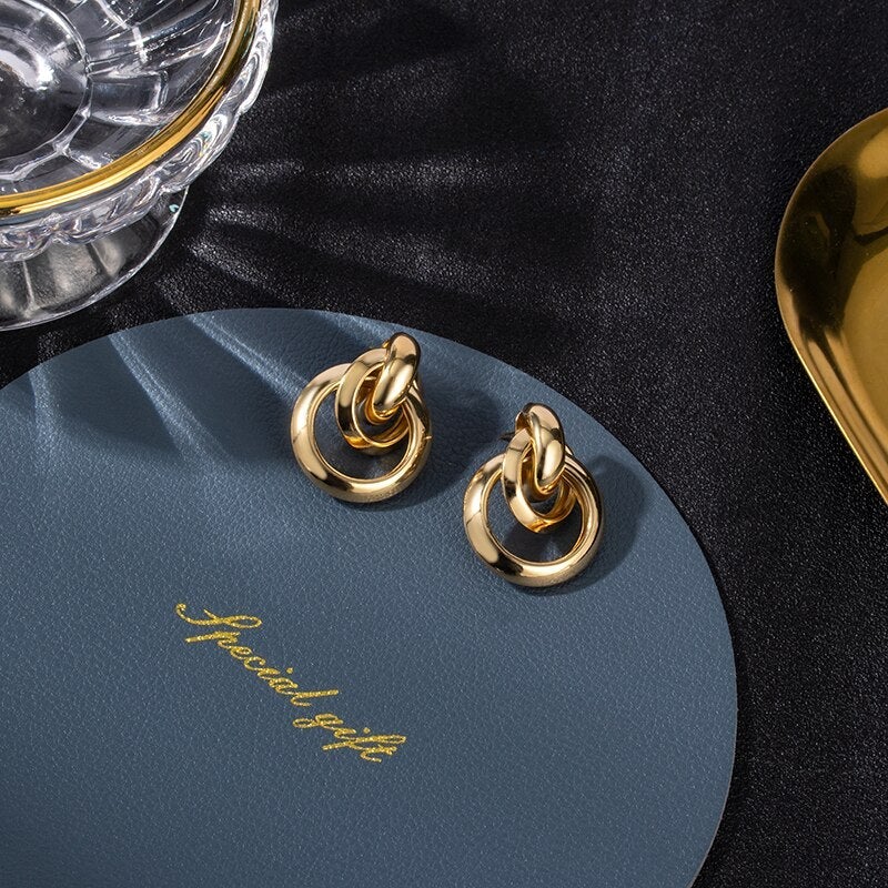 Elegante Gold Creolen