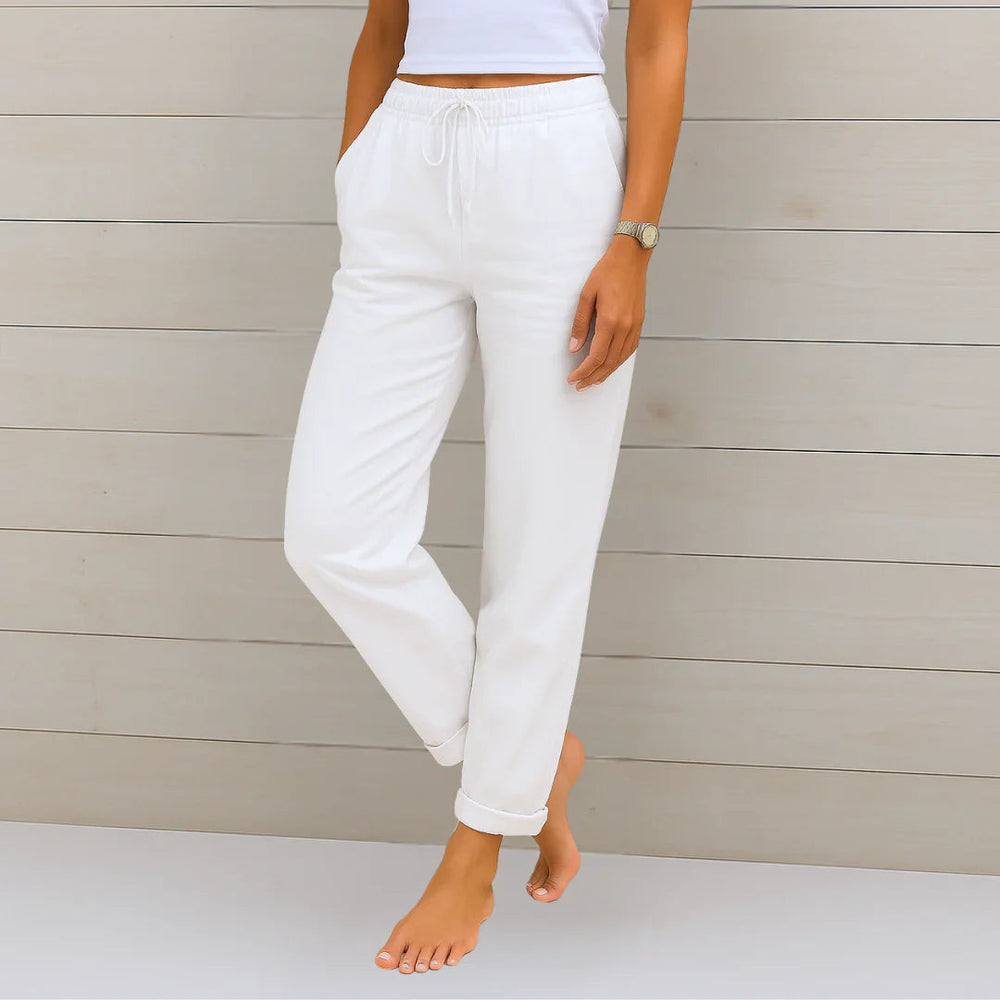 Ellaine Leinenhose mit sanftem Stretch foto 2