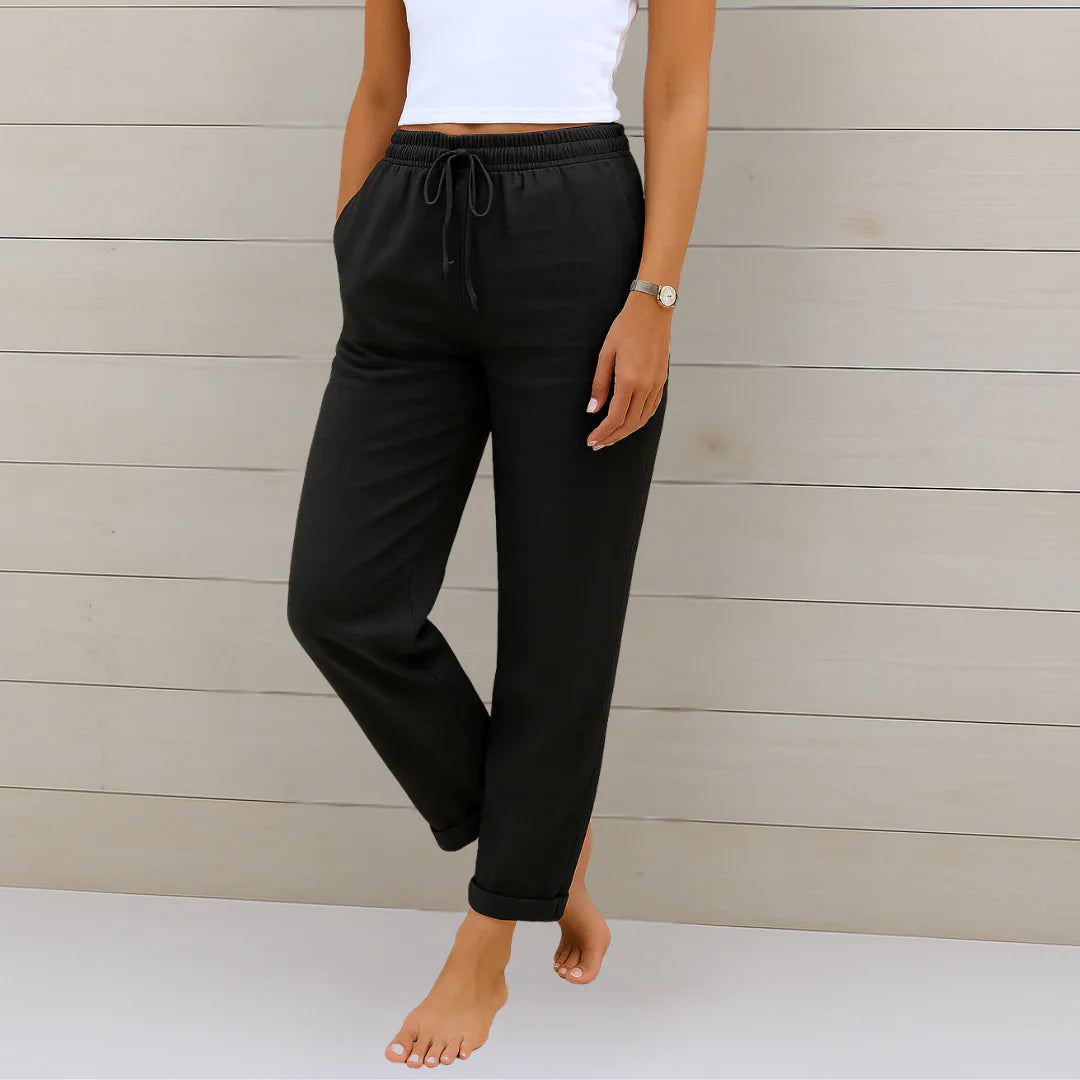 Ellaine Leinenhose mit sanftem Stretch foto 4