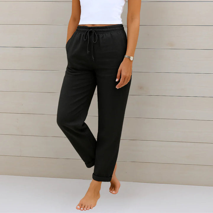Ellaine Leinenhose mit sanftem Stretch foto 4