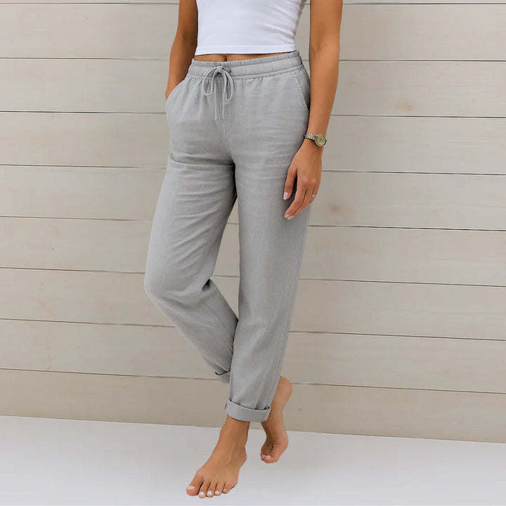 Ellaine Leinenhose mit sanftem Stretch foto 5