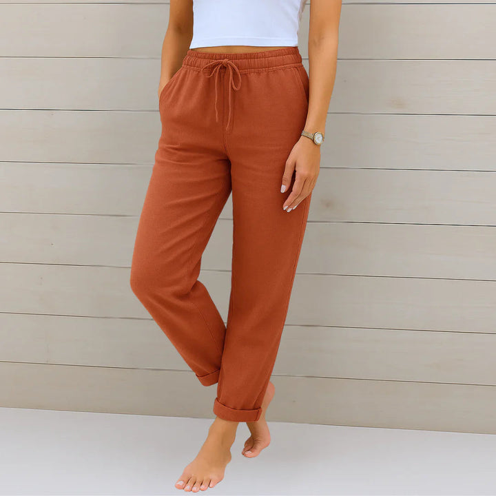 Ellaine Leinenhose mit sanftem Stretch foto 6
