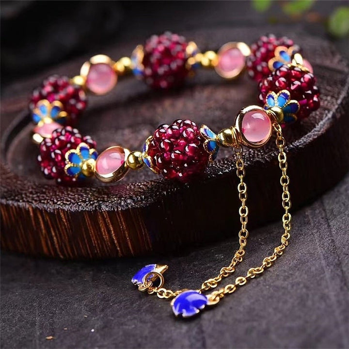 Naturstein Beeren Armband