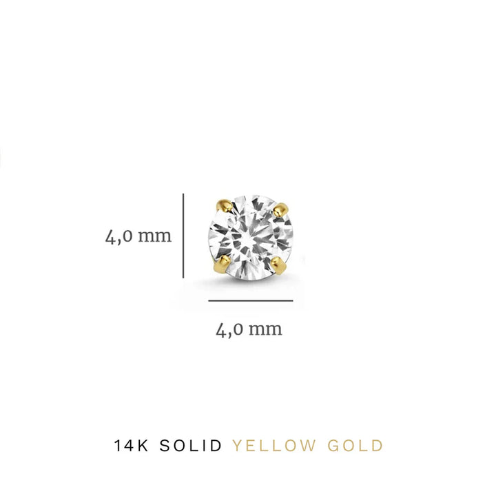 Elegantes Brillane Gold-Ohrring-Set mit Steinen
