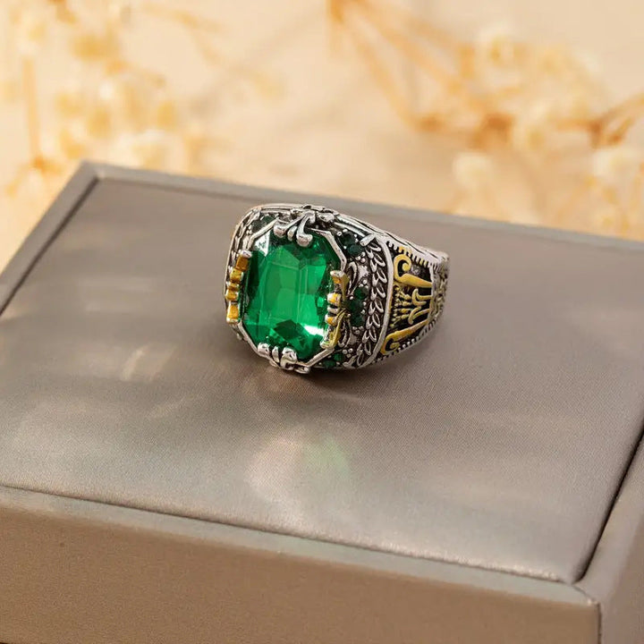 Ring Klara Emerin | Mischgold
