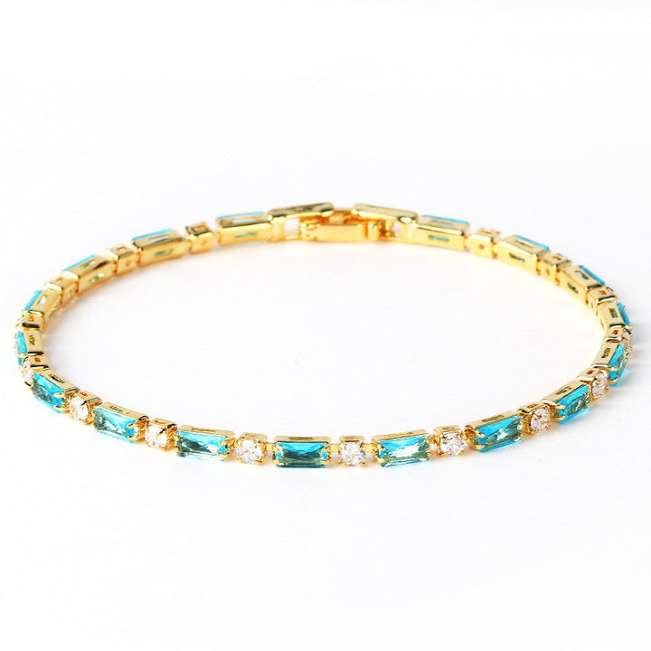 Zeitloses Gold Natürliches Türkisarmband