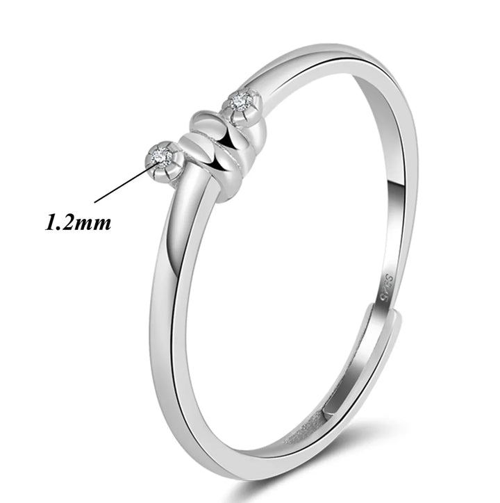 Eleganter Kleiner Kristall Ring
