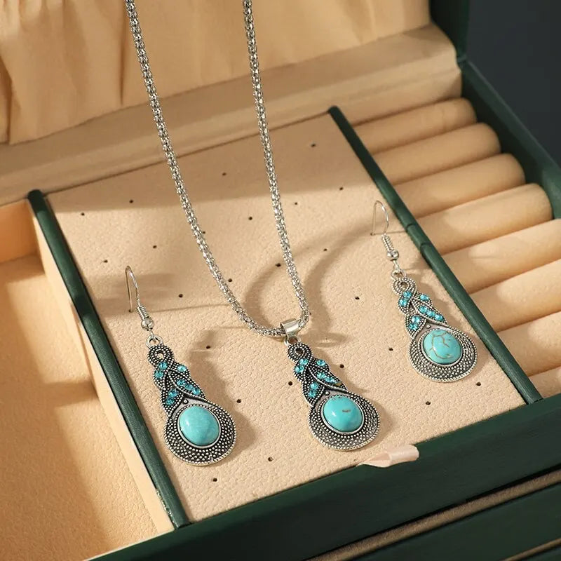 Vintage Türkissteine Schmuckset