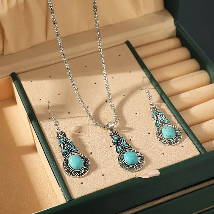 Vintage Türkissteine Schmuckset