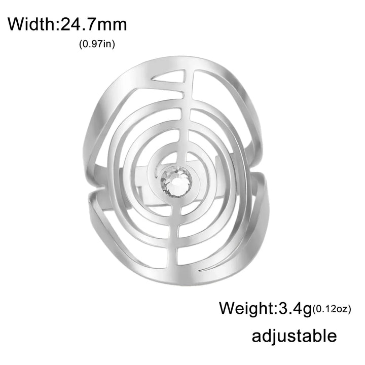 Spiralförmiger Edelstein Ring