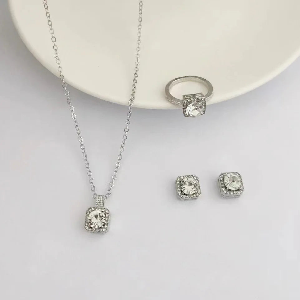 Luxuriöses Würfel Schmuck Set