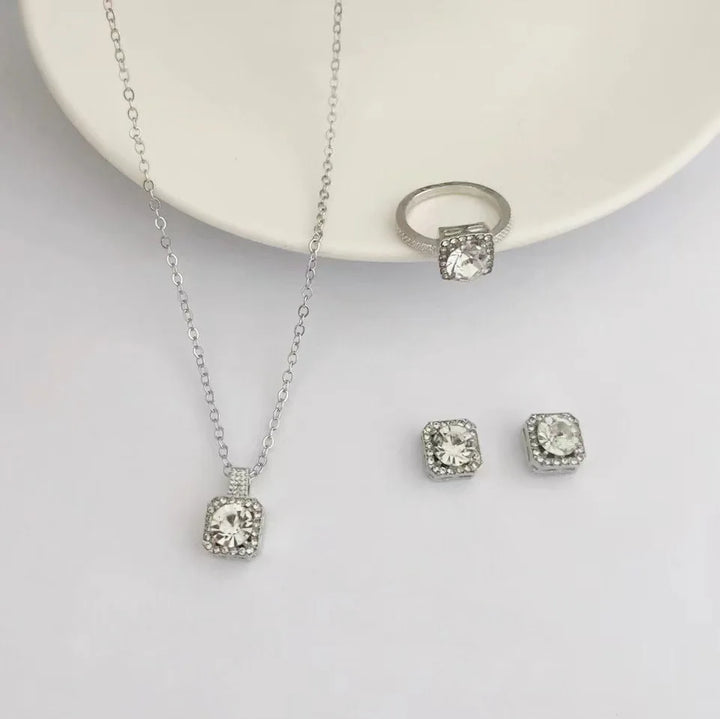 Luxuriöses Würfel Schmuck Set