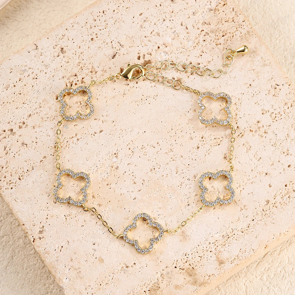 Klee Anhänger Armband