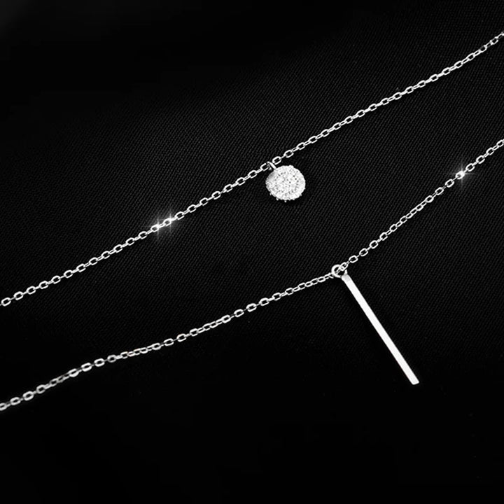 Doppellagige Sterlingsilber Halskette