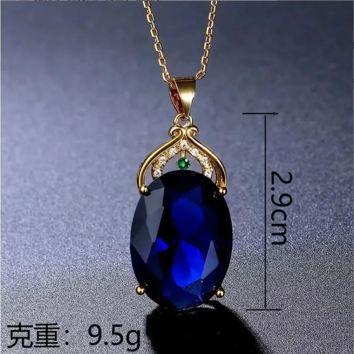 Anspruchsvolle Kristall und Opal Tropfen Anhänger Halskette