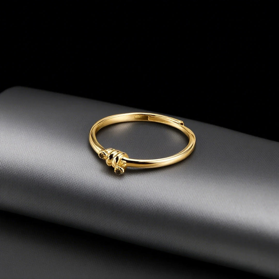 Eleganter Kleiner Kristall Ring