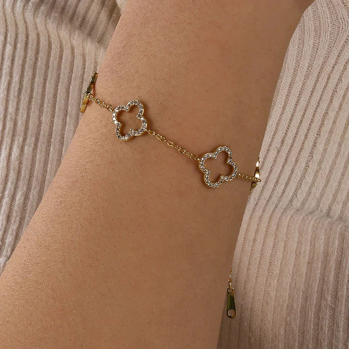 Klee Anhänger Armband